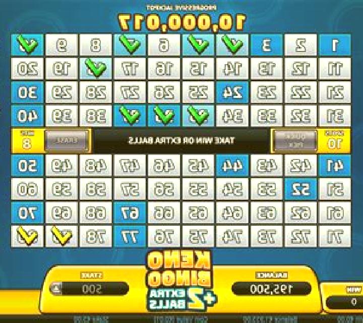 Keno Bingo 2 Extra Balls slot game