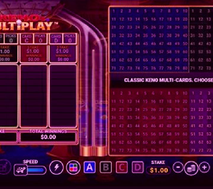 Keno Multiplay slot game
