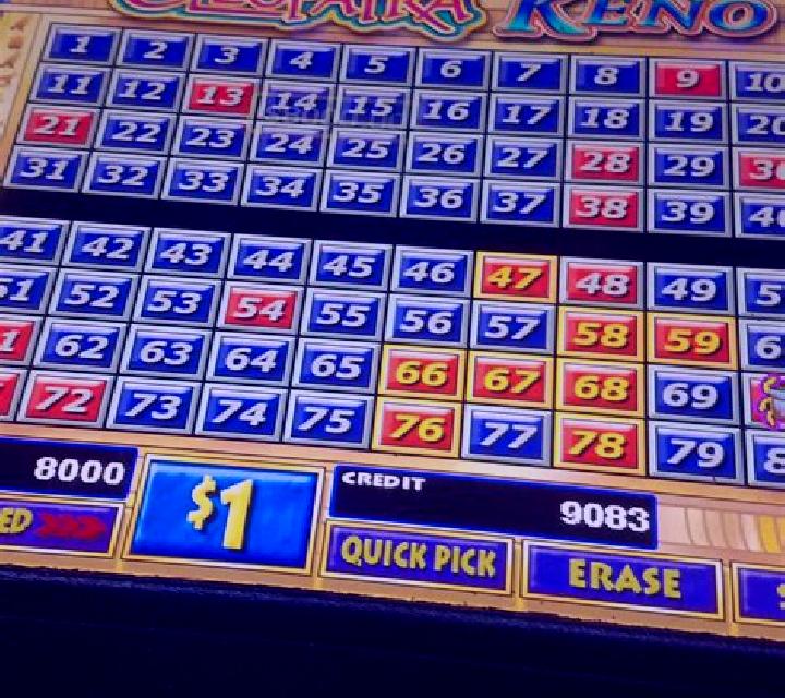 Keno (Rival) slot game
