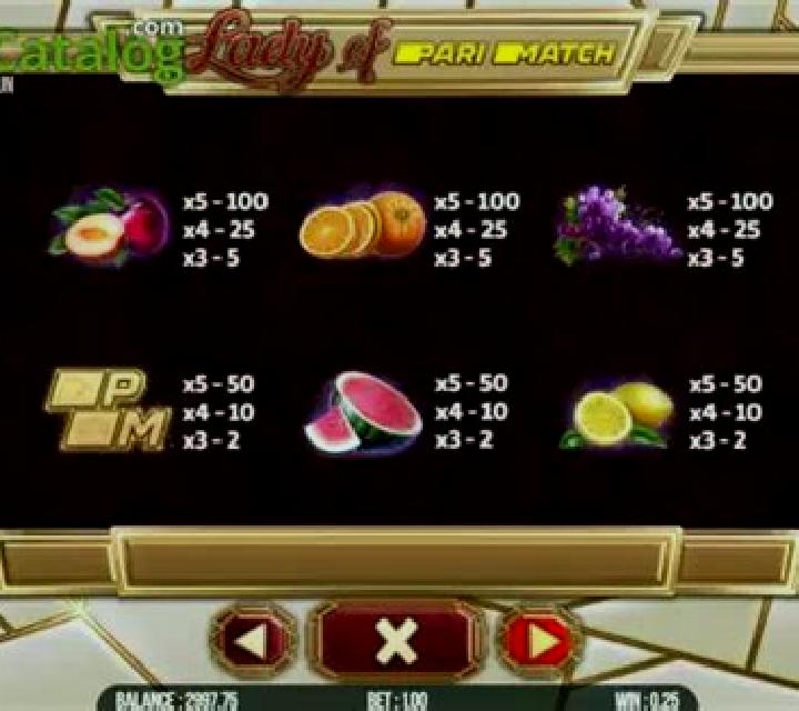 Lady of Parimatch slot