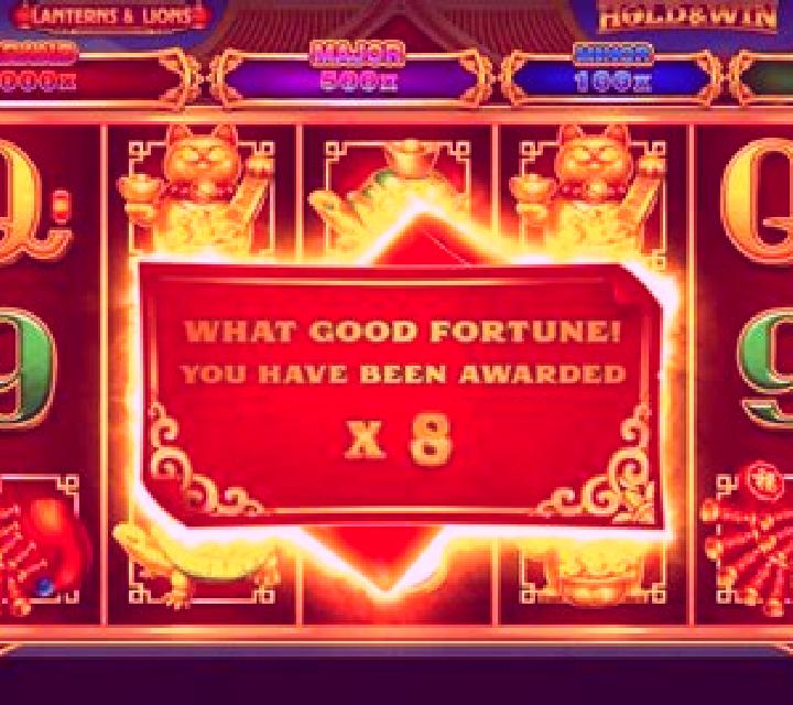 Lanterns & Lions: Hold & Win slot machine