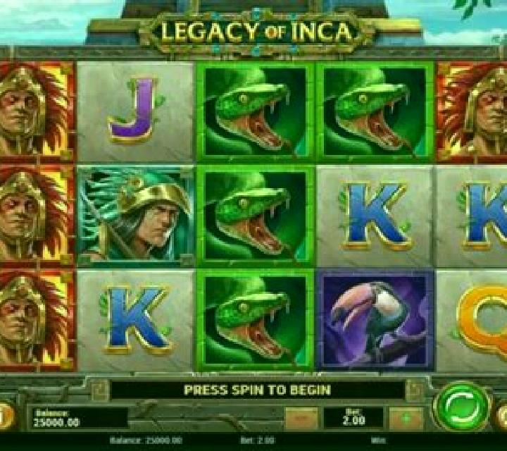 Legacy of Inca slot game