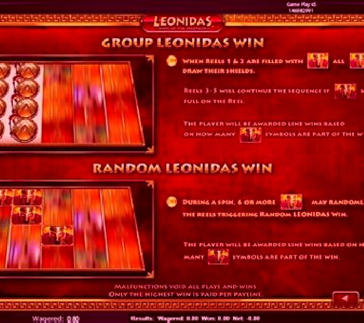 Leonidas II slot machine