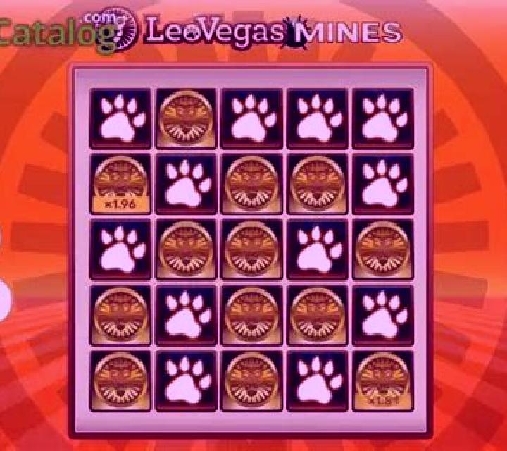 LeoVegas Mines slot game