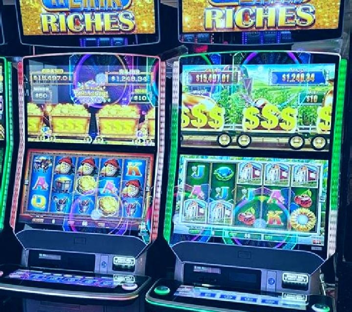 Loaded slot machine