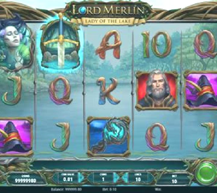 Lord Merlin and the Lady of the Lake slot game