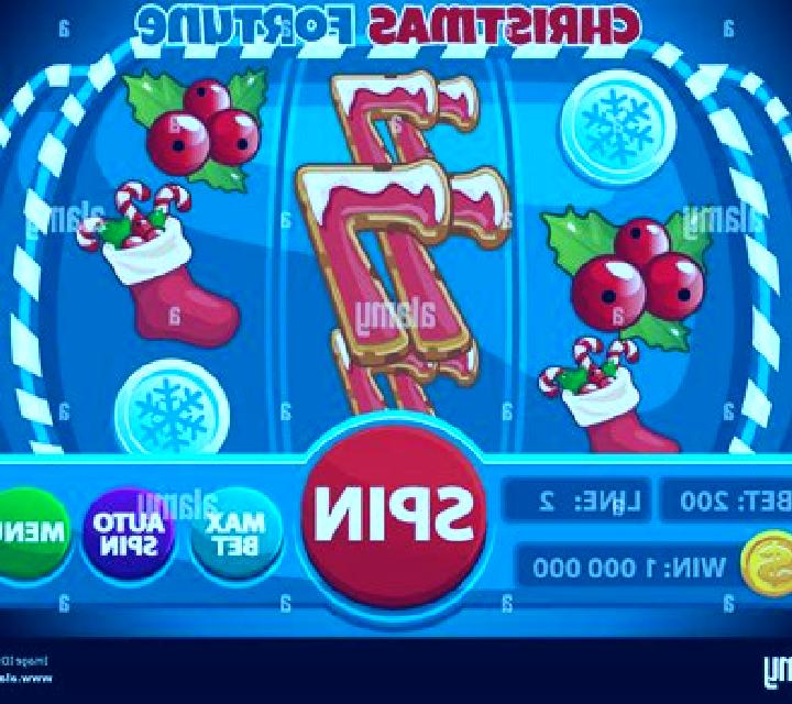 Lucky 7777 Christmas slot machine