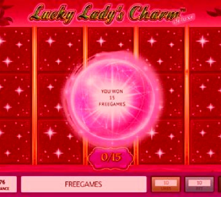 Lucky Lady s Charm deluxe slot machine