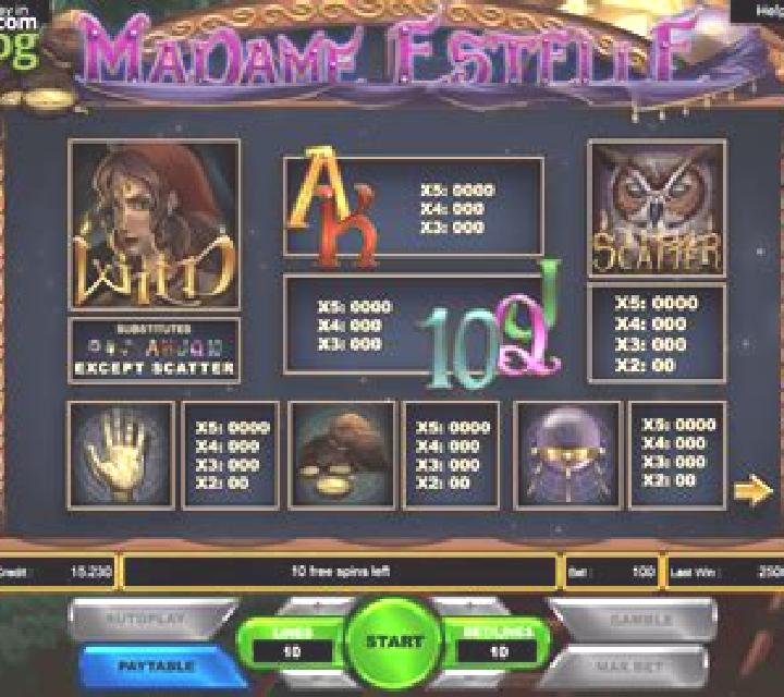 Madame Estelle slot