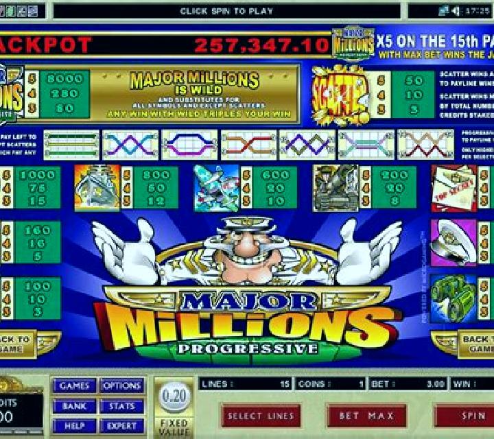 Major Millions slot machine
