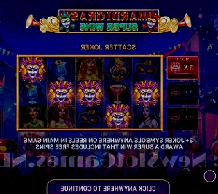 Mardi Gras Super Wins slot