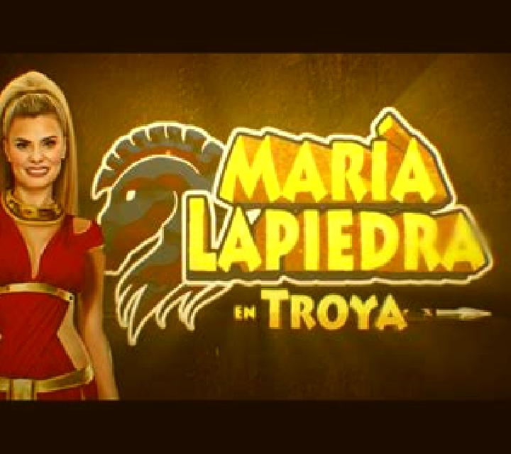 Maria Lapiedra in Troya slot game
