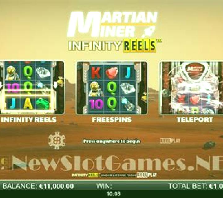 Martian Miner Infinity Reels slot