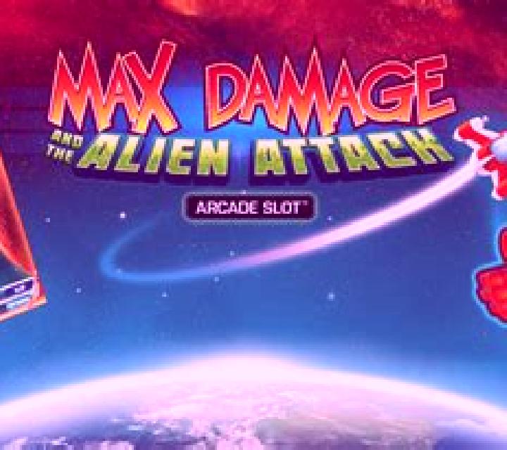 Max Damage and the Alien Attack slot game