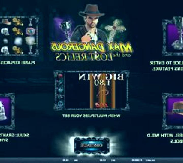 Max Dangerous and The Lost Relics slot machine