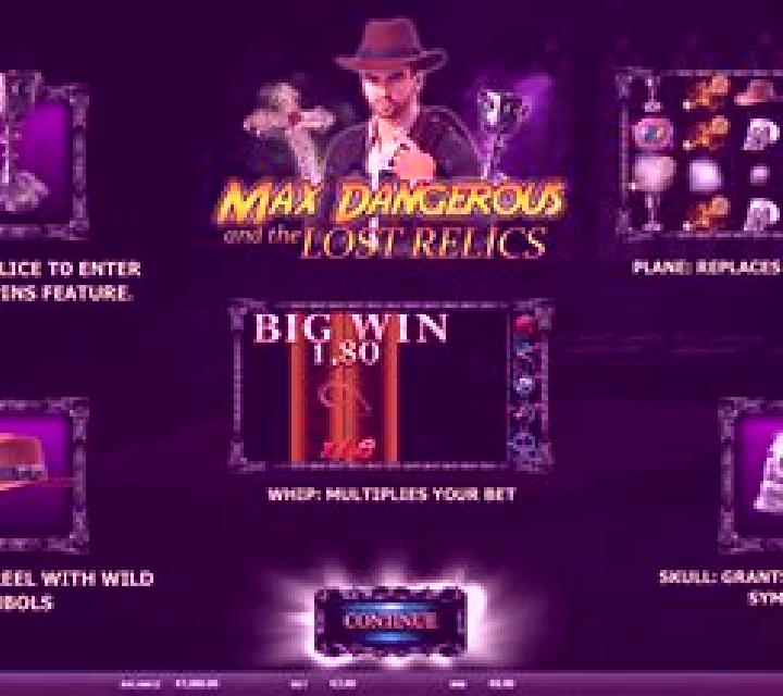 Max Dangerous and The Lost Relics slot