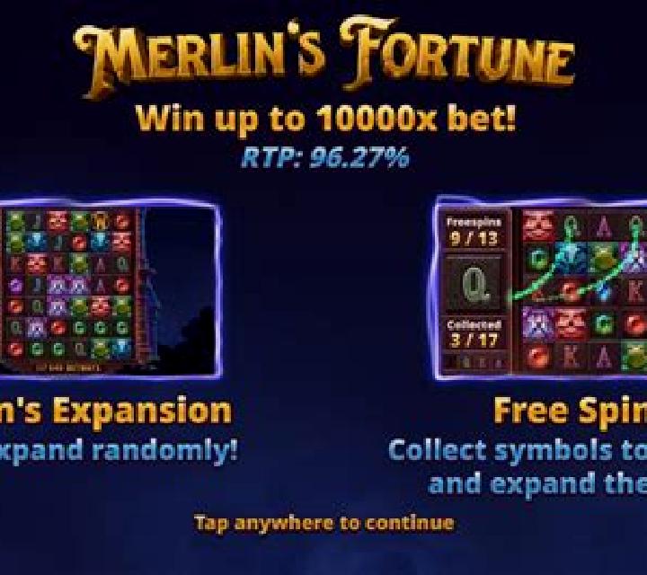 Merlins Multipliers slot game