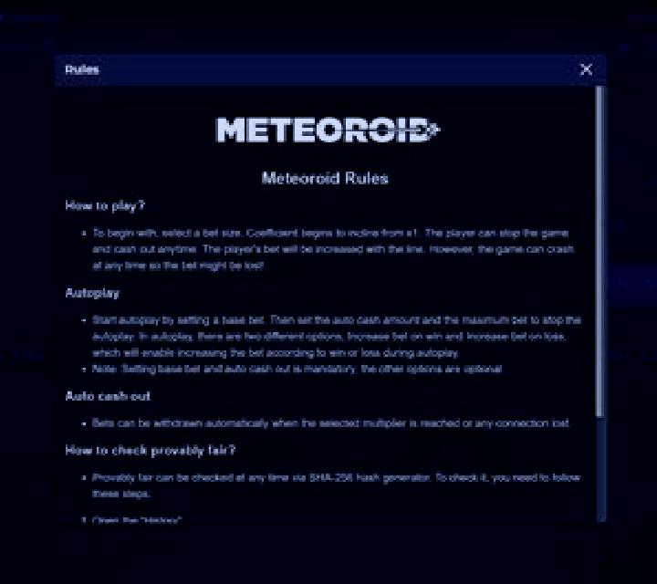 Meteoroid (Spinmatic) slot