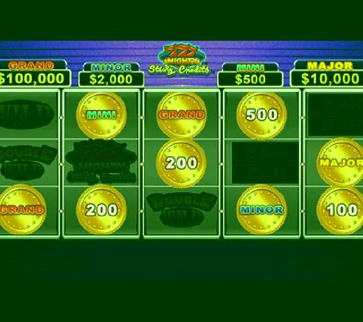Mighty 777 Sticky Credits slot game