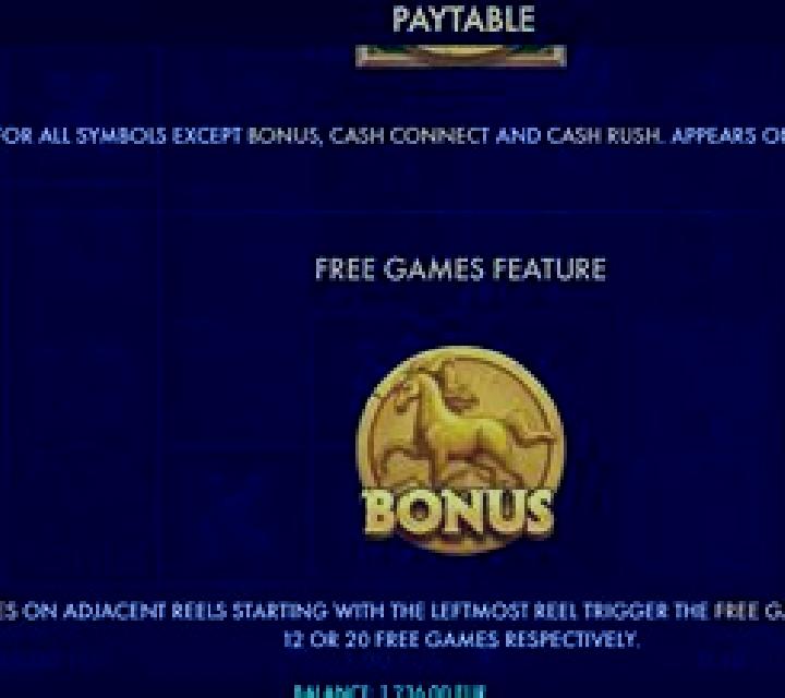 Mighty Horses Cash Connect slot