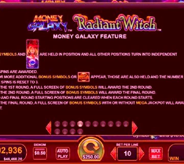 Money Galaxy Radiant Witch slot