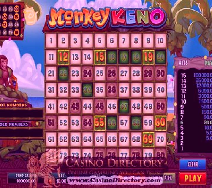 Monkey Keno online slot