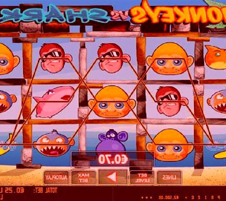 Monkeys vs Sharks HD online slot