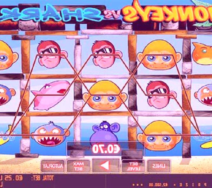 Monkeys vs Sharks HD slot machine