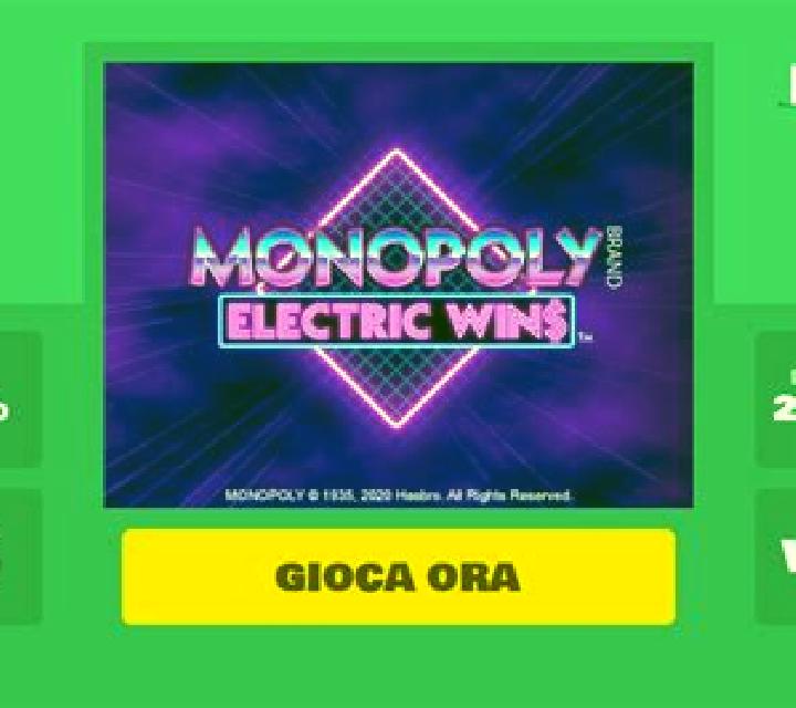 Monopoly Electric Wins slot machine