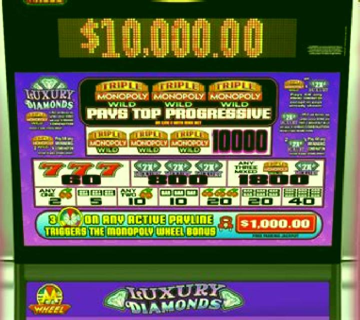 MONOPOLY Luxury Diamonds slot game