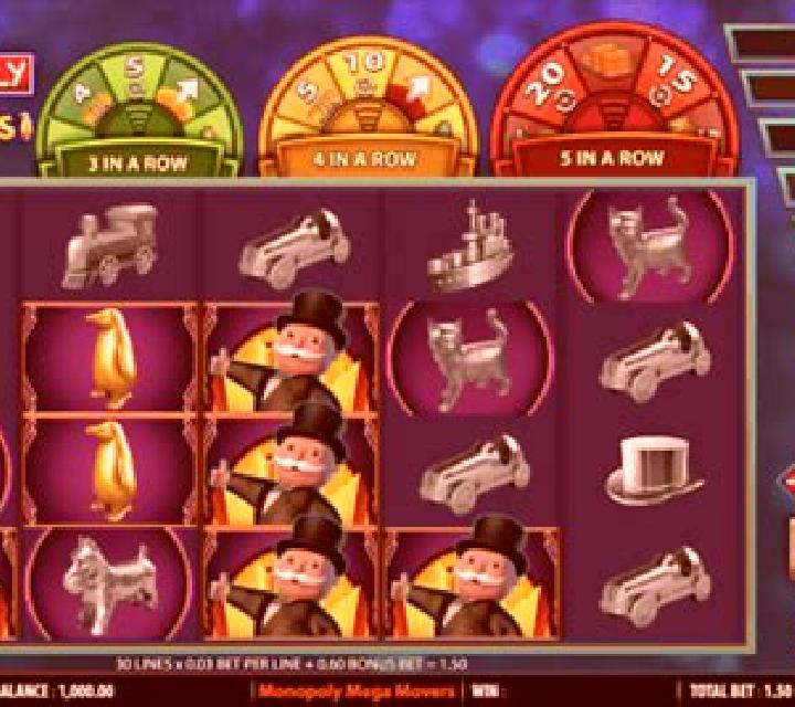 Monopoly Mega Movers slot game