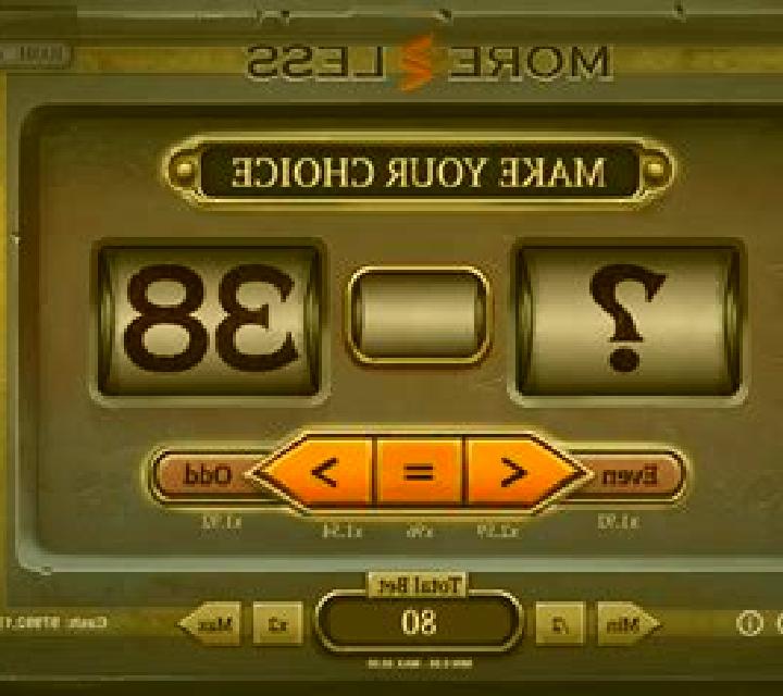 More or Less slot machine
