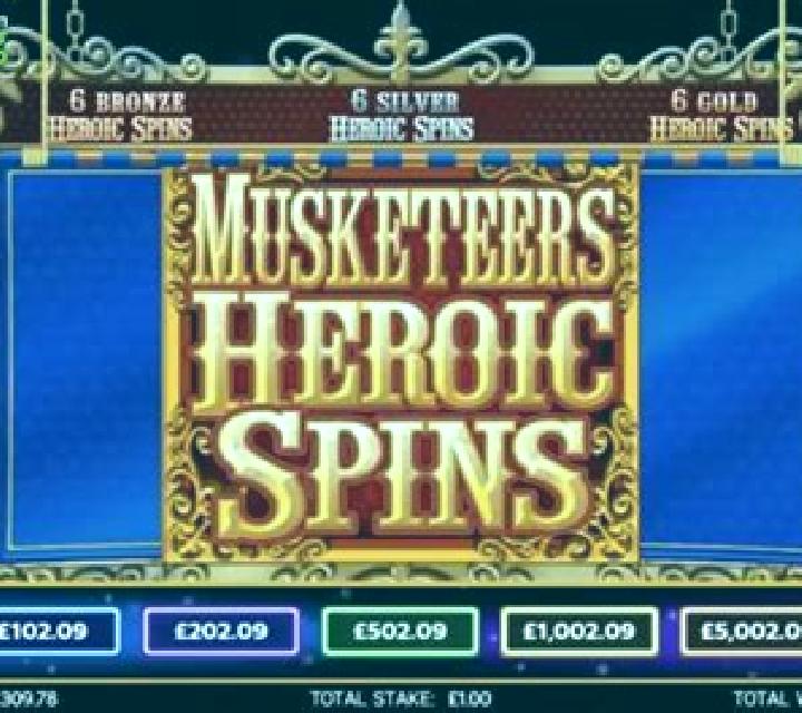 Musketeers Heroic Spins slot game