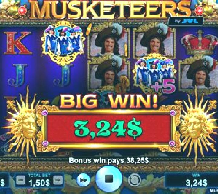 Musketeers (JVL) slot machine
