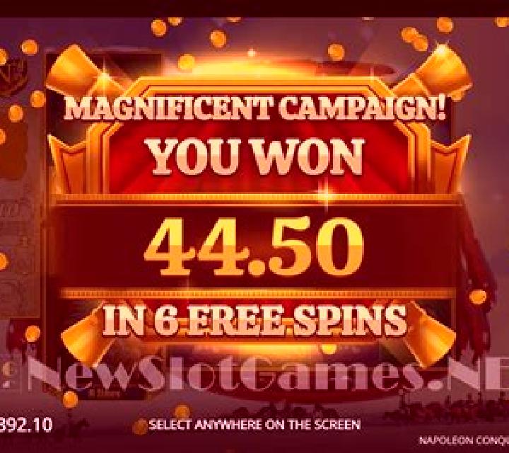 Napoleon Conquest and Glory slot game