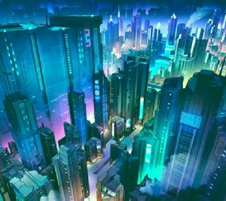 Neon Fruit Cityscape slot game