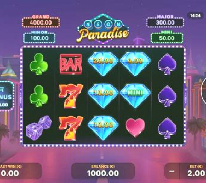 Neon Paradise: Hold and Win slot game