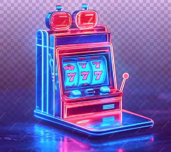 Neon slot machine