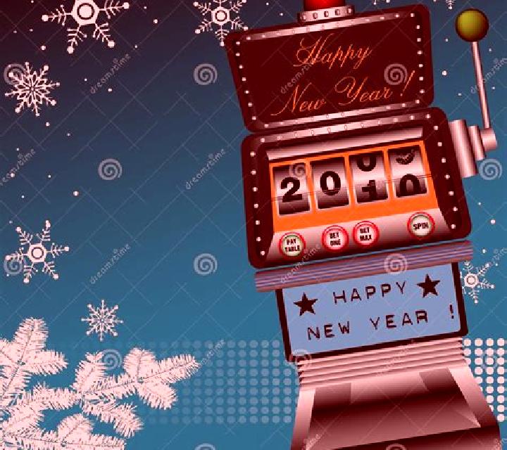New Year slot machine