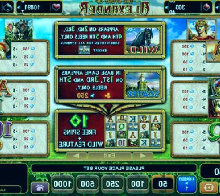 Novel of Alexander slot machine