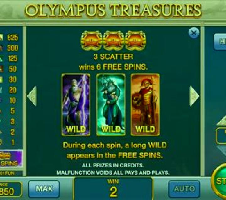 Olympus Treasures (Pull Tabs) slot