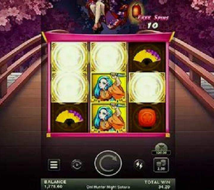 Oni Hunter Night Sakura online slot