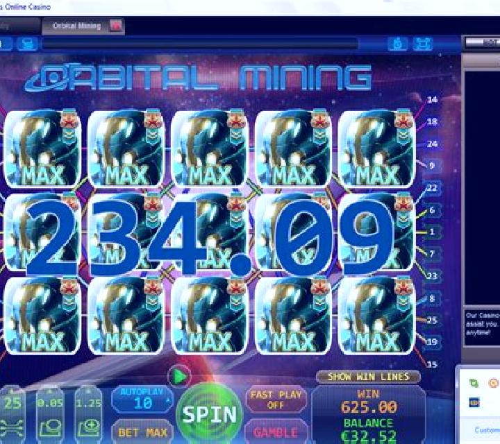 Orbital Mining slot machine
