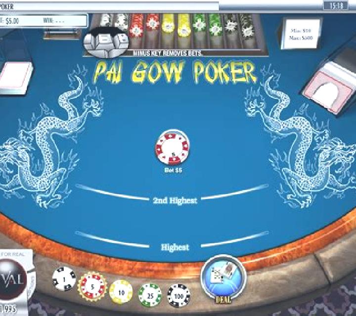 Pai Gow Poker Heads-Up 3D Dealer Deluxe online slot