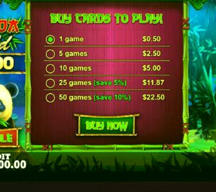 Panda Gold Scratchcard slot machine
