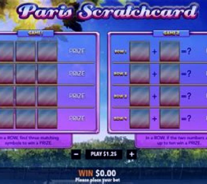 Paris Scratchcard online slot