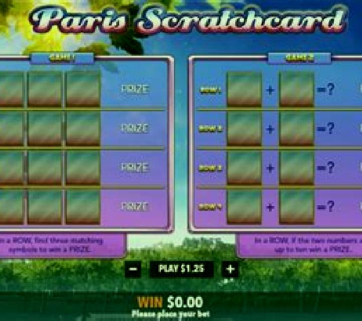 Paris Scratchcard slot