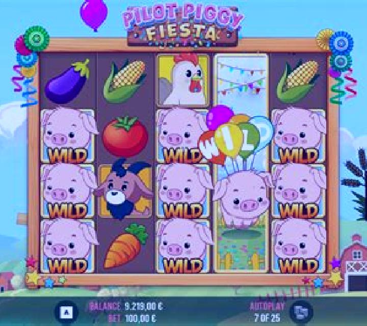 Pilot Piggy Fiesta slot game