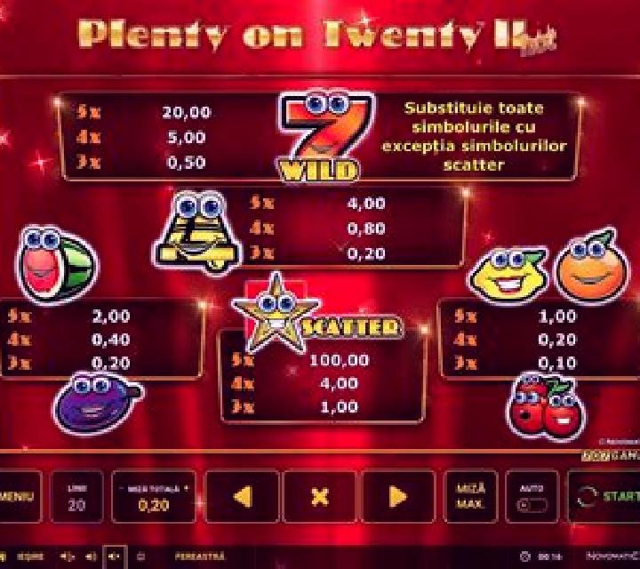 Plenty on Twenty II hot slot machine