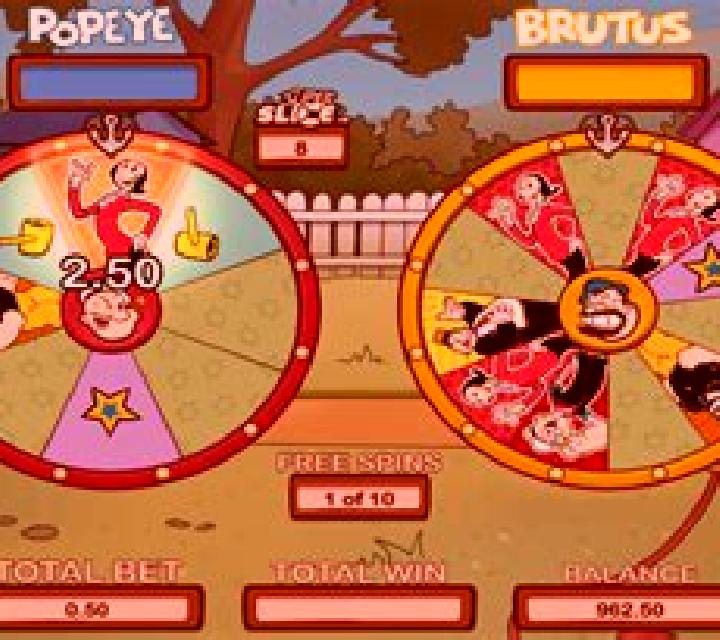 Popeye vs Brutus slot game